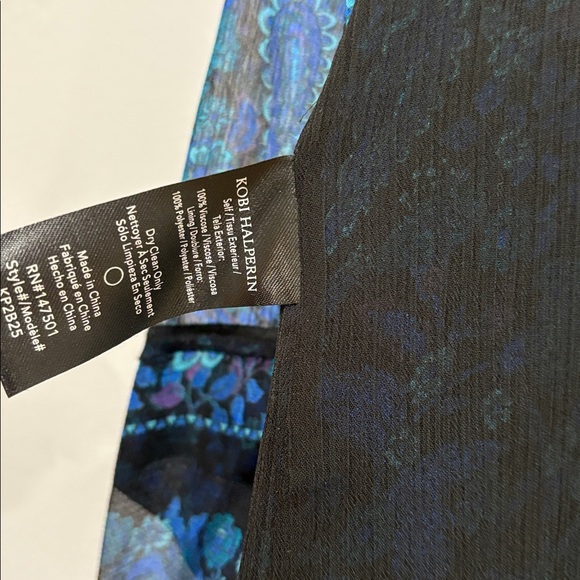 Kobi Halperin Paisley Printed Ruffled Long Sleeve Blouse, Size S - Picture 12 of 15